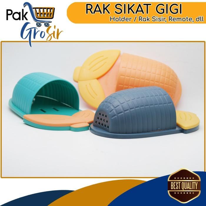 PG Holder Sikat Gigi dan Odol Alat Tulis Dapur Model Jagung Rak Kamar Mandi Tempel Tampilan Lucu