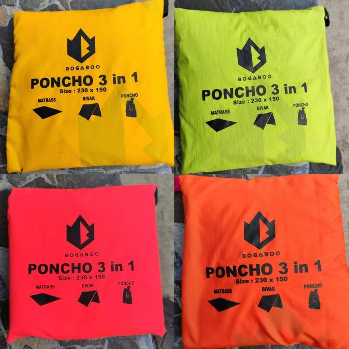 Jas Hujan Ponco Bogaboo 3 in 1 Waterproof - Ponco Bivak Footprint