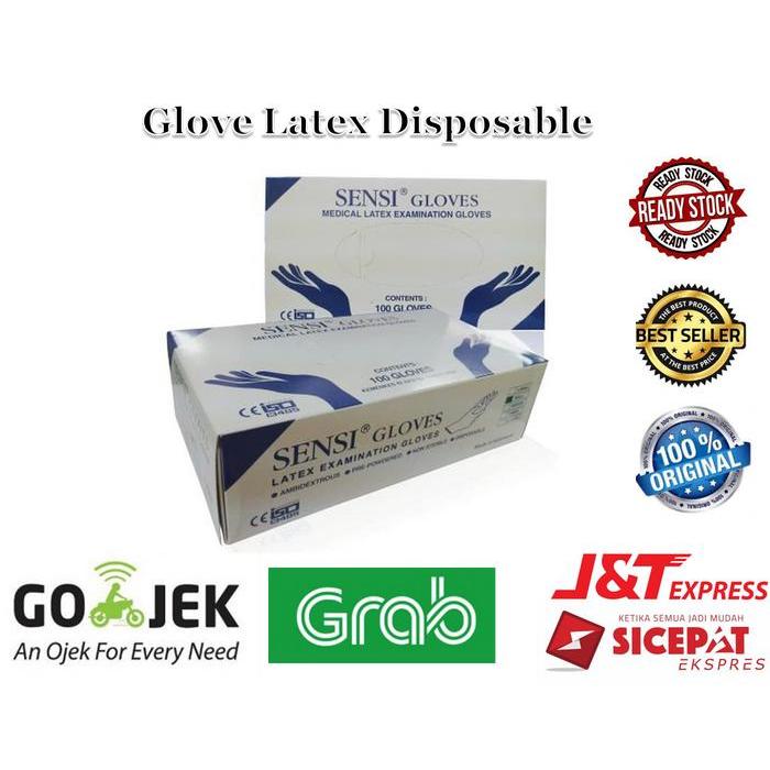 SALE Sarung Tangan Latex Sensi sarung tangan latex medis powder Handscoon Termurah