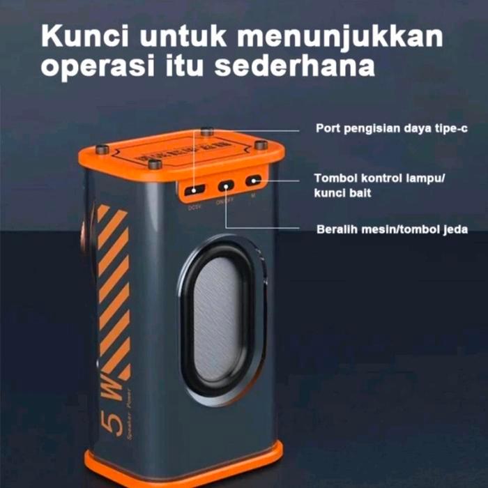 Speaker Bluetooth K07 dan K08 speaker mini dengan lampu LED spiker tanpa kabel