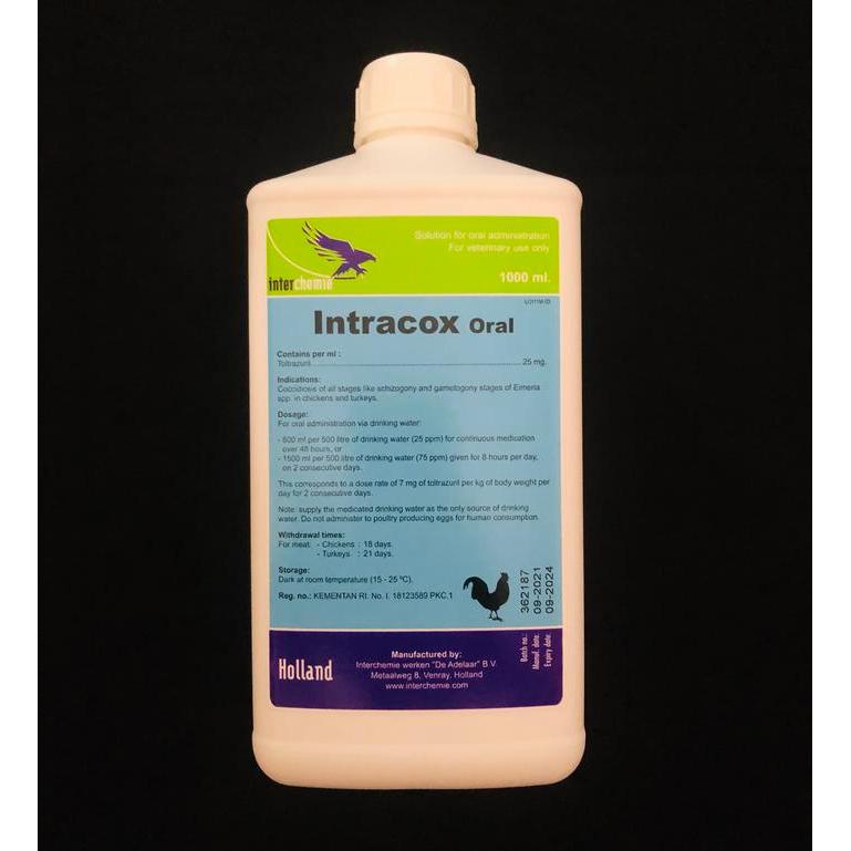 intracox oral 1 liter / OBAT HEWAN mengobati berak darah