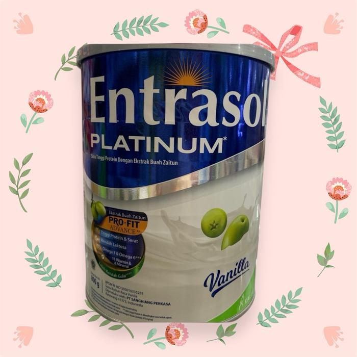 Entrasol Platimun 800gr Vanilla Kaleng