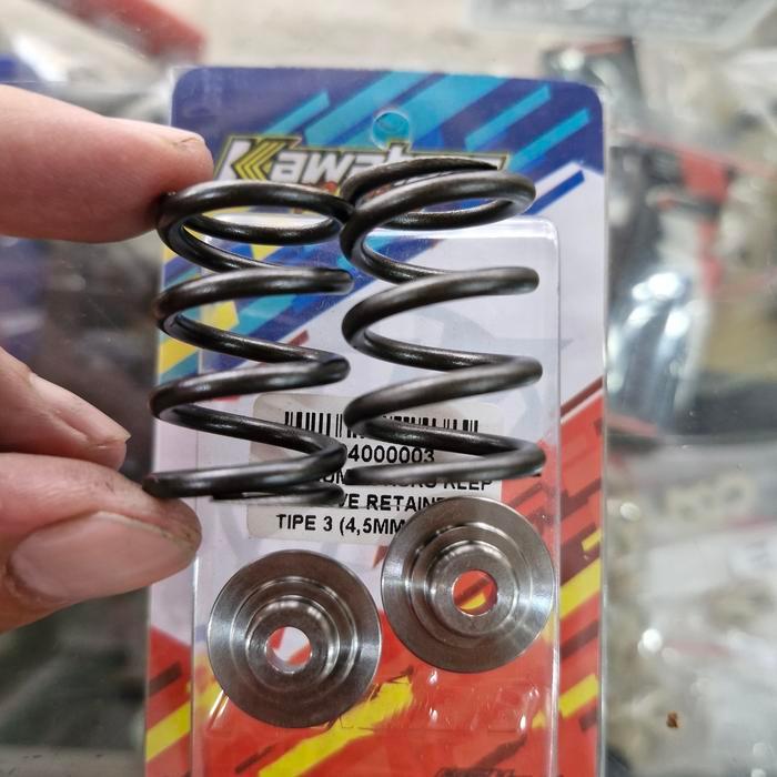 Per Klep Set Tutup Klep Retainer Titanium Kawahara Jupiter Z Vega R Cripton