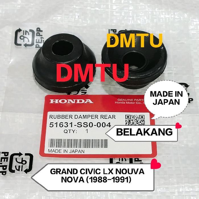 KARET BANTALAN SUPPORT SHOCK BELAKANG GRAND CIVIC LX NOVA NOUVA (1988-1991) 1 PCS MADE IN JAPAN