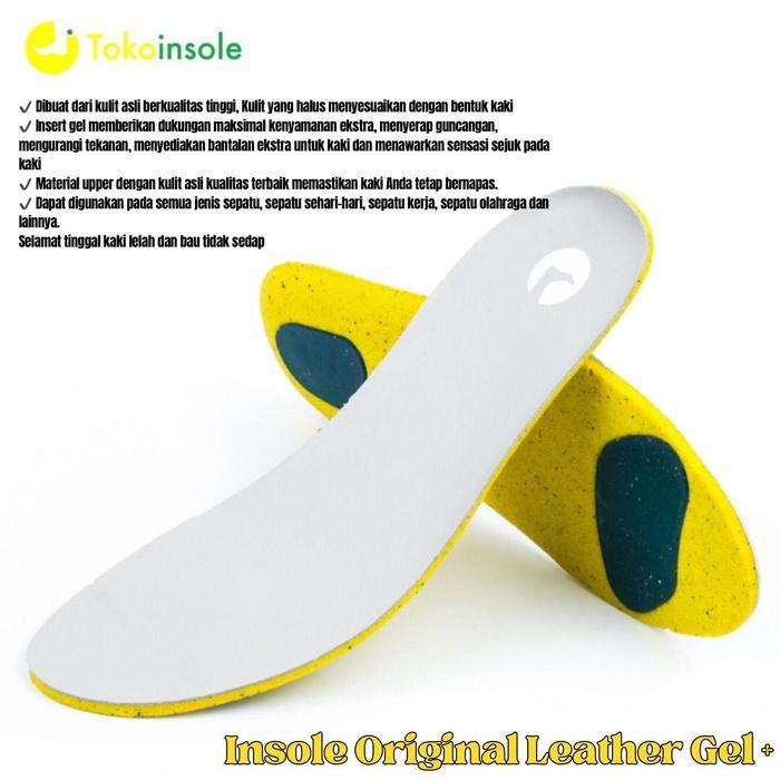 Insole Original Leather Gel/Insole sepatu/Insole nyaman/Insole kulit