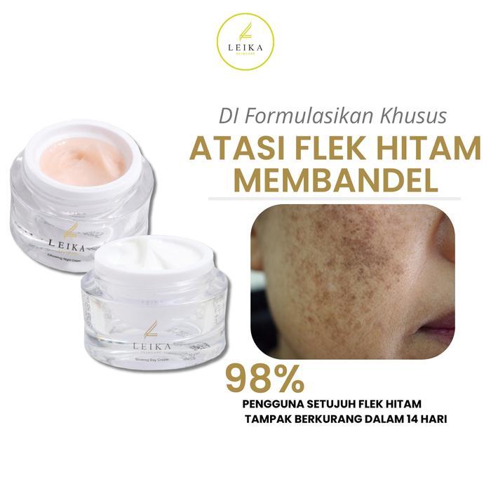 Paket 2in1 Promo Leika SkinCare Atasi Flek Hitam Membandel untuk Semua Tipe Kulit Pria Dan Wanita