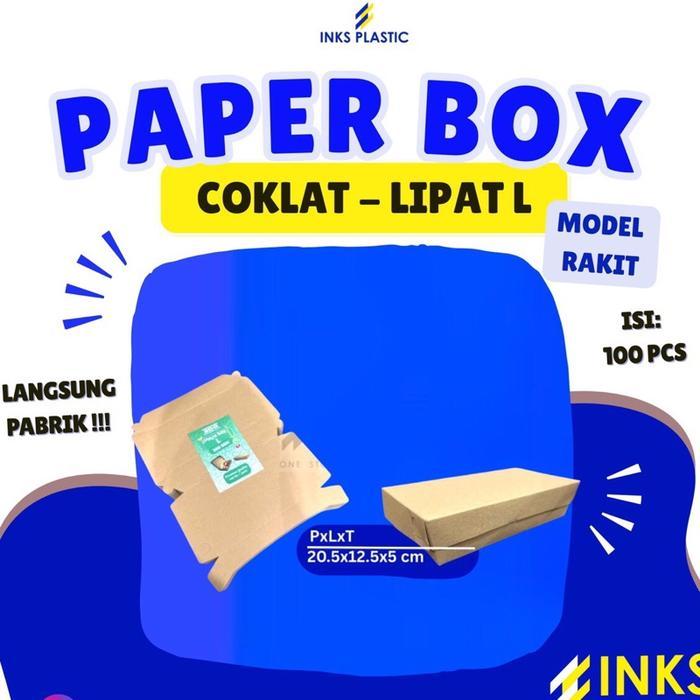 PAPER LUNCH BOX COKLAT KRAFT PAPER BOX S M L