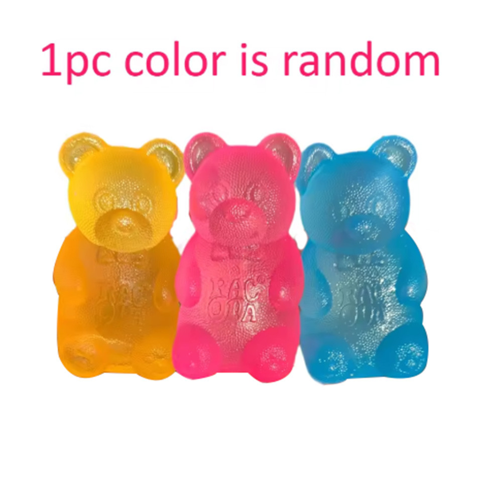 Stress Bear Squishy Ball Gummy Bear Toy Sugar Filled Squishy Stress Relief Ultra-Soft Decompression