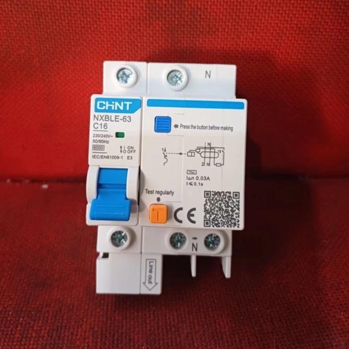 Rccb / Elcb Chint Nxble-63 1P+N 6A-63A Chint Premium