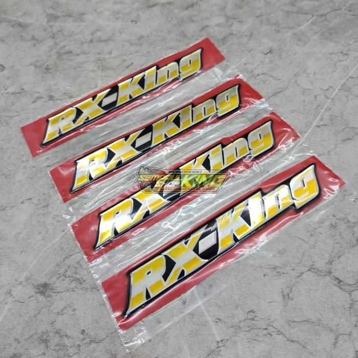 Stiker Logo Emblem Tangki RX KING 2001 2002 Original lospak Motorcycle *