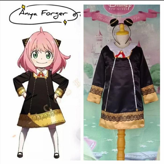 Spy X Family Kostum Anak Anya Forger Cosplay Anime Anya Forger
