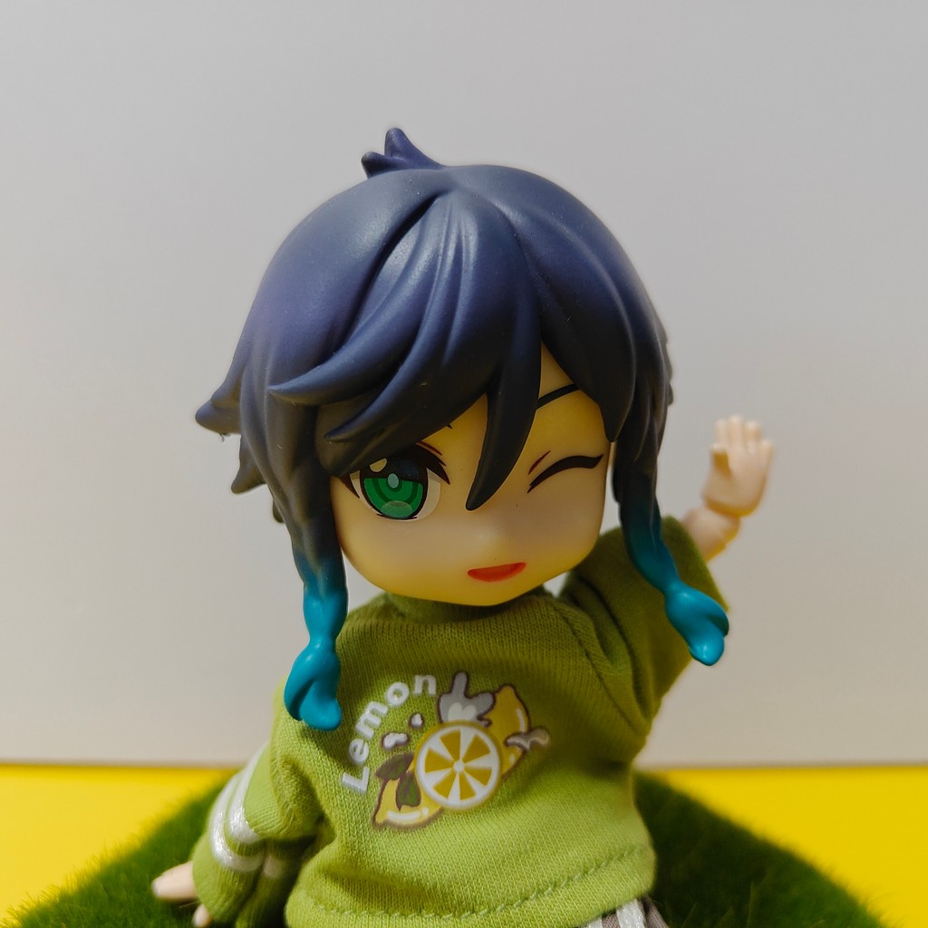 Genshin Impact Anime Venti Ob11 1/12 Model Doll Action Figure Genshin Impact Venti Green Suit Model