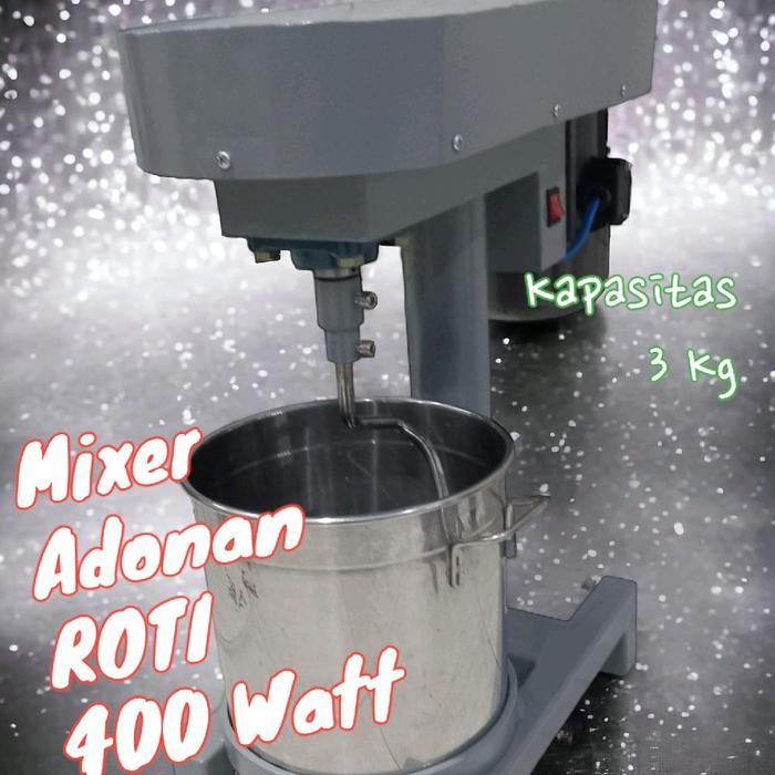 Mesin Mixer Adonan Roti Bakpao Donat Kapasitas 3kg