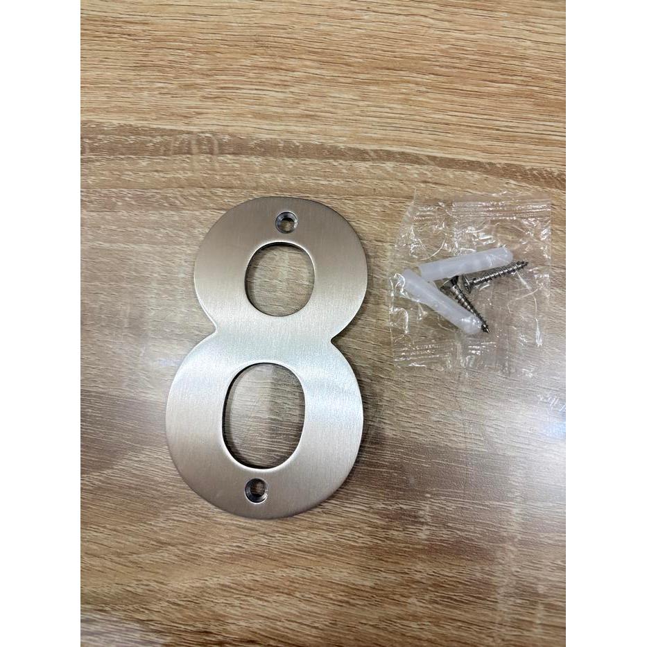 NOMOR RUMAH, ANGKA RUMAH STAINLESS STEEL PREMIUM QUALITY