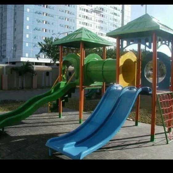 Perosotan seluncuran anak fiber dobel 2,5m