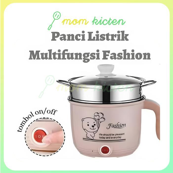 Cosmos - Panci Listrik Serbaguna/Multifungsi Elekrik Coocker 1.8 Liter/ Kode 18 Stainless Hitam