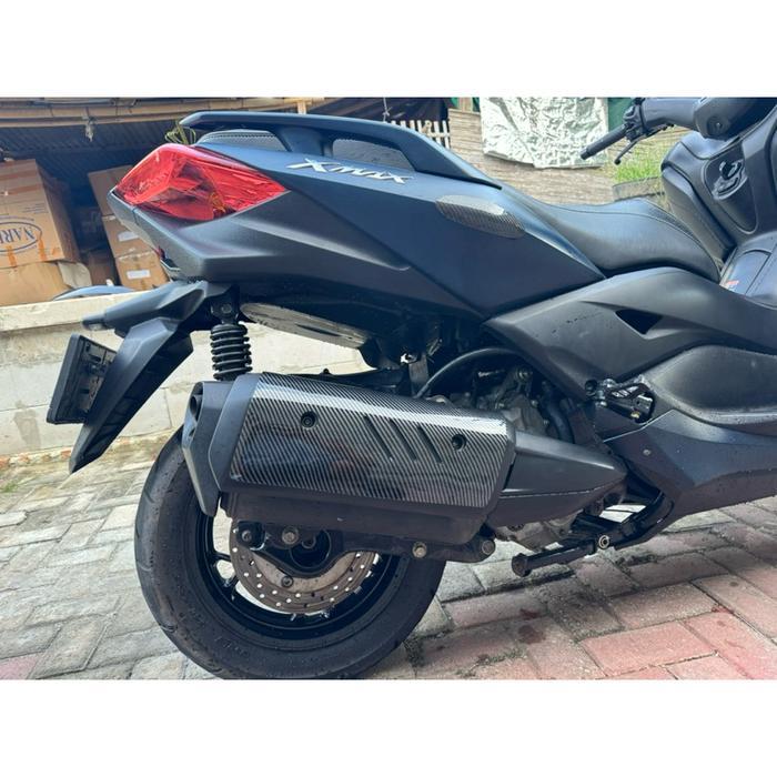 ready COVER TUTUP KNALPOT X MAX CARBON GLOSY- Cover knalpot carbon x Max 250 - variasi x Max -