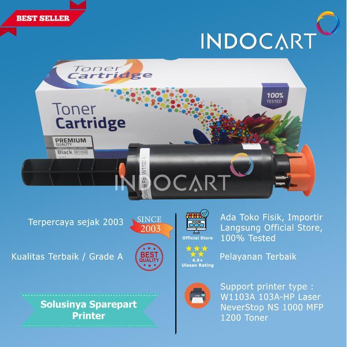 TERBARU Toner Cartridge Compatible W1103A 103A-HP Laser NeverStop NS 1000 MFP 1200 Toner Reload