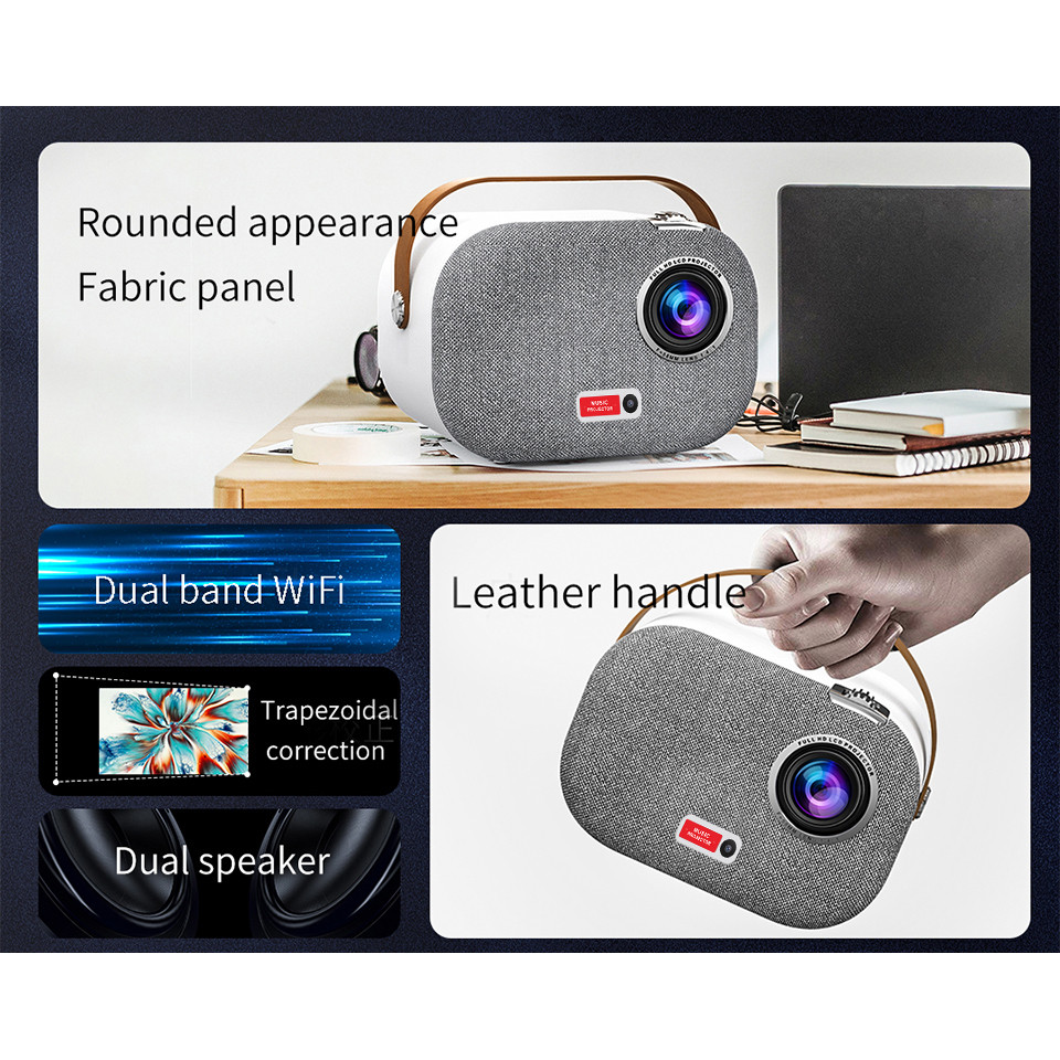 . Q1 Pro Mini Projector 4K Android 9.0 Full Hd 1080P 10000 Lumens -