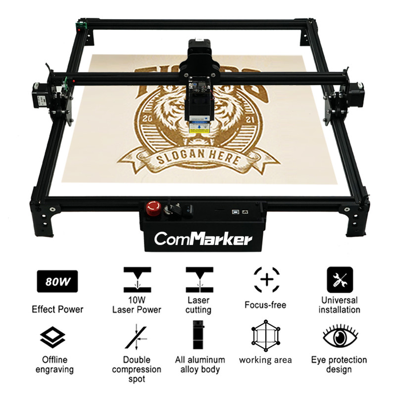 . Commarker T1 Max 40W 80W Laser Engraver Machine 40X50Cm Cnc Laser -