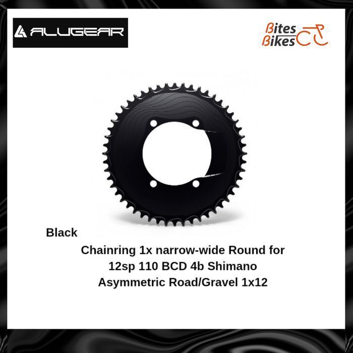 Alugear Chainring 1X Narrow-Wide Round 12Sp 110 Bcd 4B Shimano