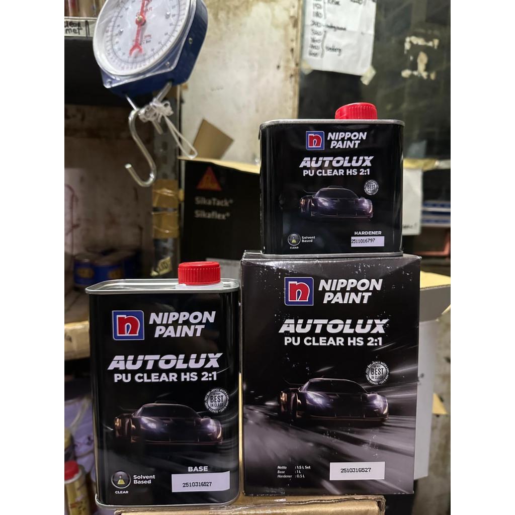 Vernish Autolux HS Clear Coat 2K Pernis Cat Mobil Motor High Solid 1 Liter + Hardener 500ml Super Gl