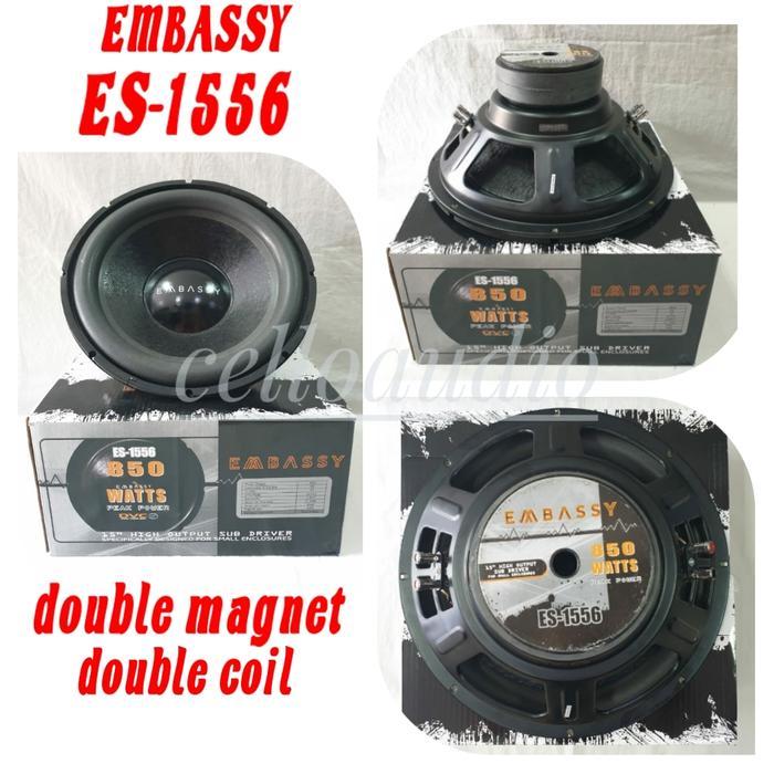 Subwoofer 15 Inch Embassy ES-1556 Double Coil Embassy 15" ES 1556