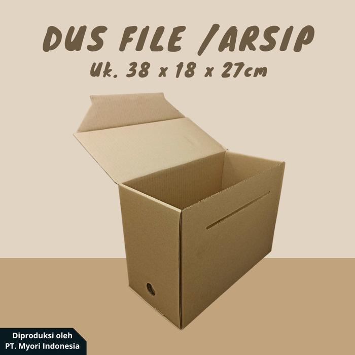 DUS ARSIP / BOX FILE / KARTON ARSIP (UKURAN 38X18X27 CM)