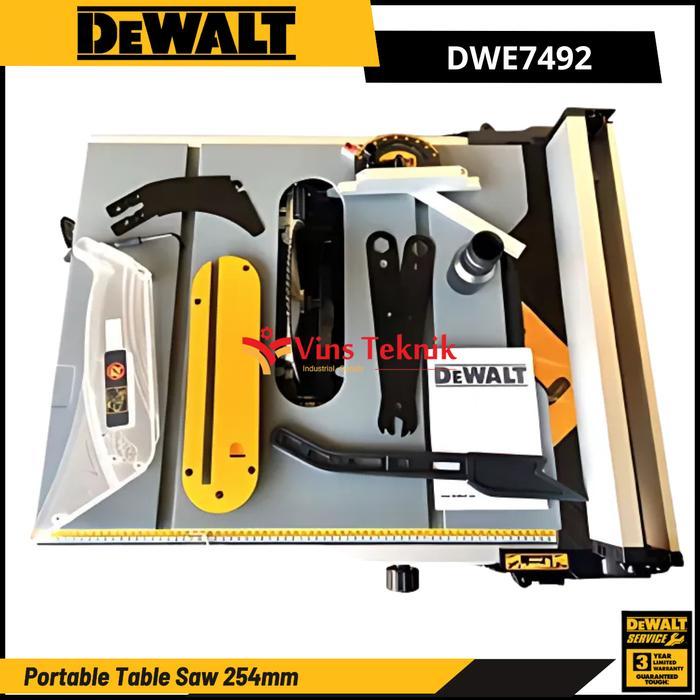 DEWALT DWE7492 MESIN GERGAJI POTONG KAYU MEJA TABLE SAW 10" 254MM DWE 7492