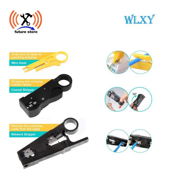 WLXY TOOL KIT SET MAINTENANCE PERBAIKAN JARINGAN NETWORK ORIGINAL