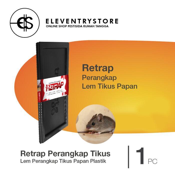 RETRAP - Lem Tikus Papan Plastik - Lem Extra Lengket - Anti Air