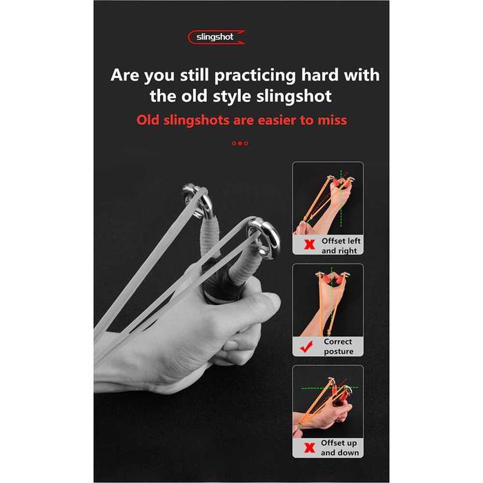 Ketapel High Precision Telescopic Hunting Catapult Bidik Laser