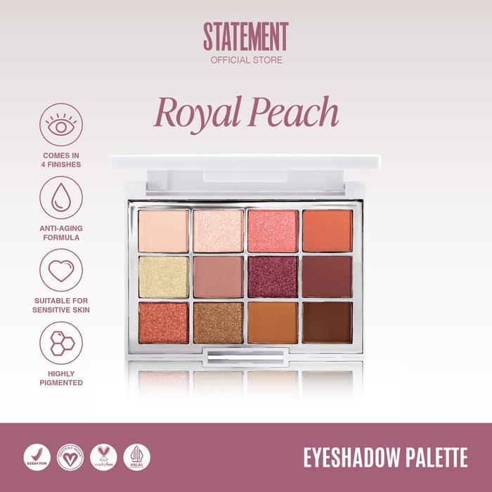 Statement Beauty Royal Peach Eyeshadow Palette
