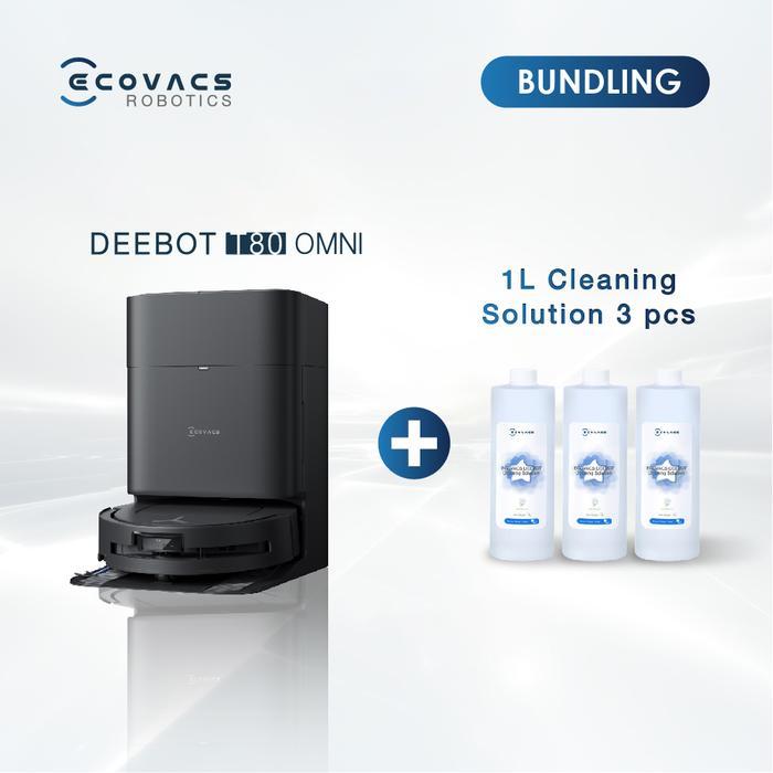 [PACKAGE 3] Ecovacs DEEBOT T80 OMNI Robot Vacuum Cleaner + 3 Cleaning Solution