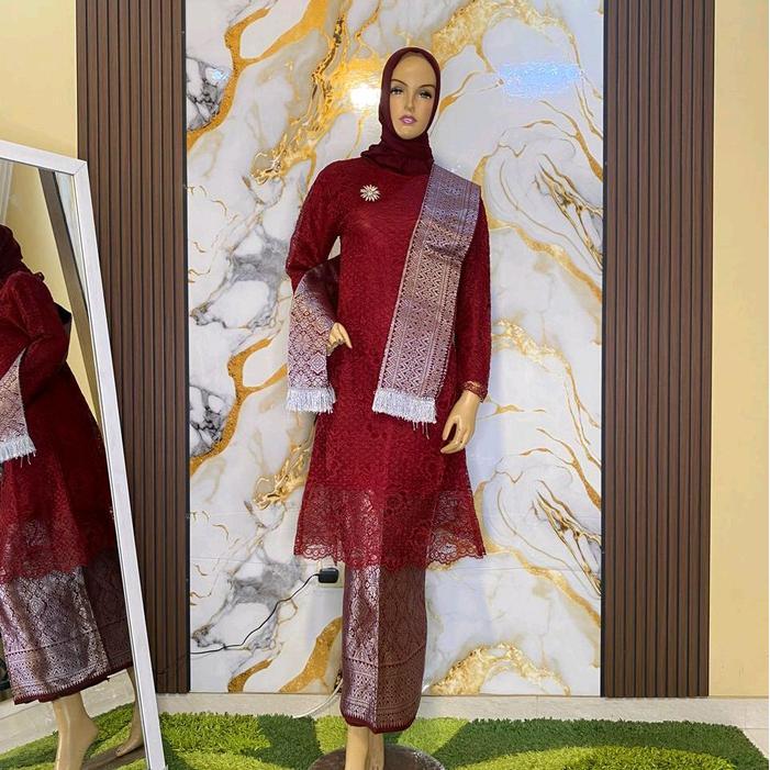 sar Stelan Songket Selendang Tunik Brokat Kebaya Tunik Kebaya Kartini Tunik Kartini Modern Baju
