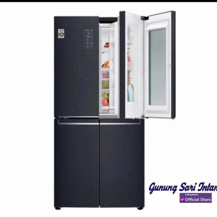 kulkas refrigerator lg side by side instaview gcq22ftqkl