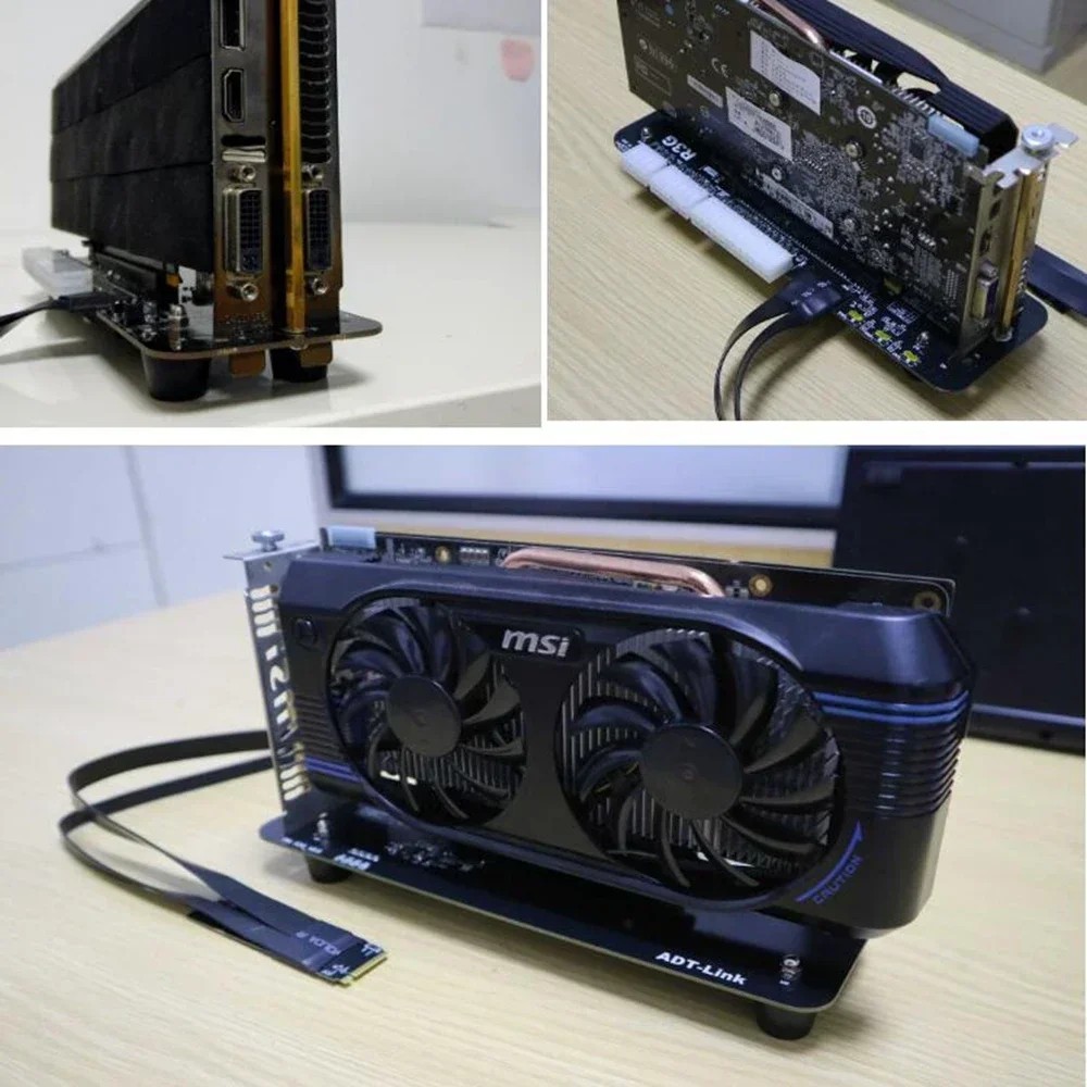 K43Sg 4.0 Laptop Pc M.2 Nvme To Pcie 4.0 X16 Adapter Pci-E 16X To M2 M Key Extension Cable Egpu Dock