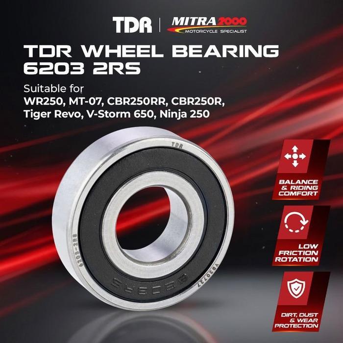 TDR Wheel Bearing 6203 TN9/CM RS1