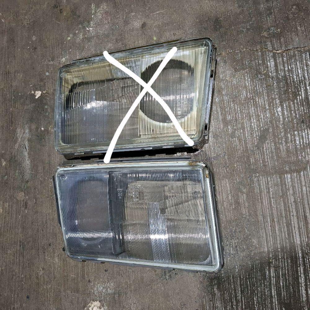 kaca Headlamp R mercy boxer w124 kondisi 2nd original hella