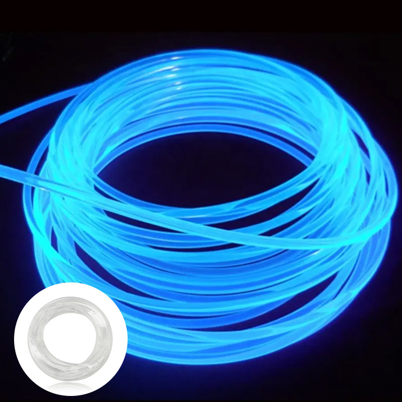 High quality PMMA Side Glow Fiber Optic cable Dia 8.0mm plastic Fibers for Lighting for Fiber Optic