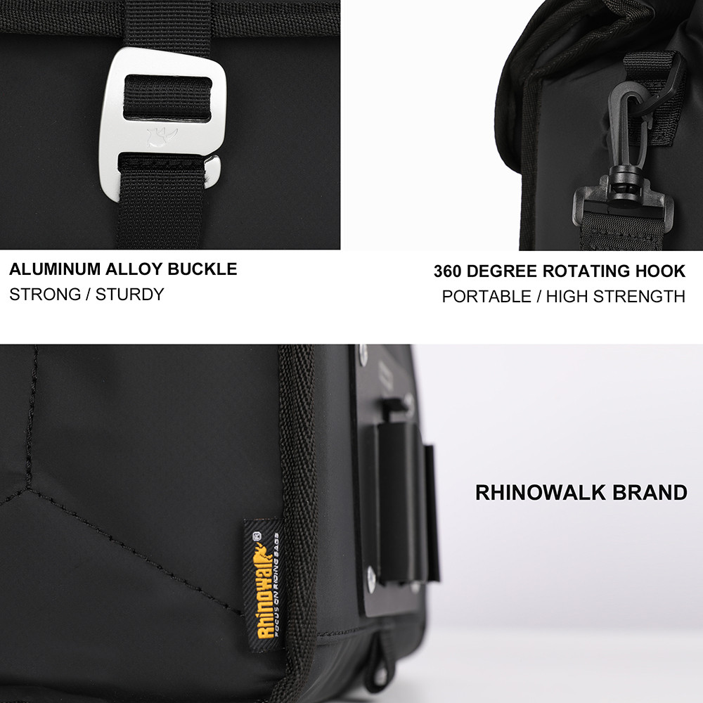 Rhinowalk Bike Handlebar Bag 4L-7L High Capacity Waterproof Insulated Shoulder Bag Mini Velo front