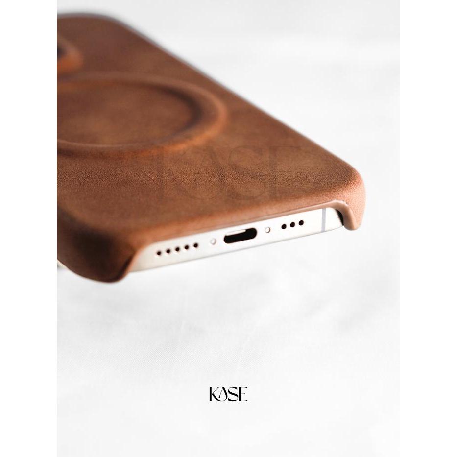 Premium Ardent Full Woven - Hardcase Motif Kulit Beludru Magsafe Case Sleek Design Iphone 13 14 15