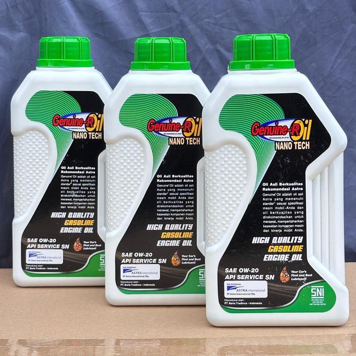 Genuine Oli Mesin Daihatsu Astra Genuine R Oil NANO TECH SAE 0W-20 API SN Produk Original Astra *