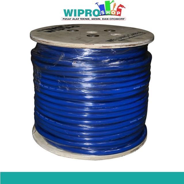 Wipro Kabel Las Biru Full Cu (Roll Kayu) Klb-35100 (35 Mm X 100 M) Roll = 100 Meter / Ecer = 5 Meter