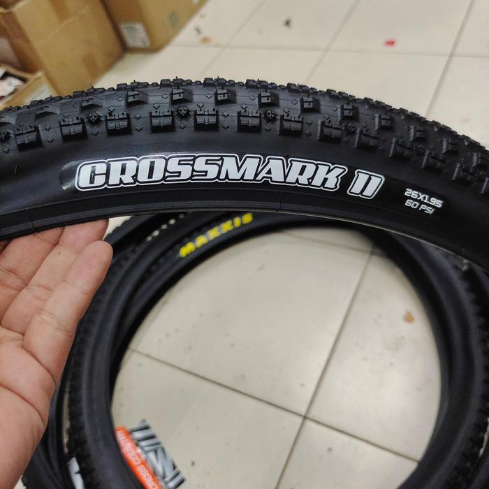 Maxxis 26 X 195 Crossmark Ii Wired - Ban Luar 26 X 1.95 Maxxis Cross Mark 2 Wired Kawat Ringan