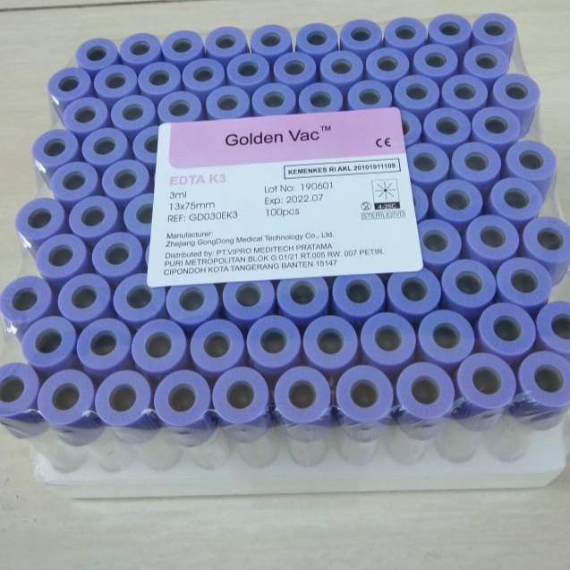 Ready Vacutainer EDTA K3 - GOLDEN VAC