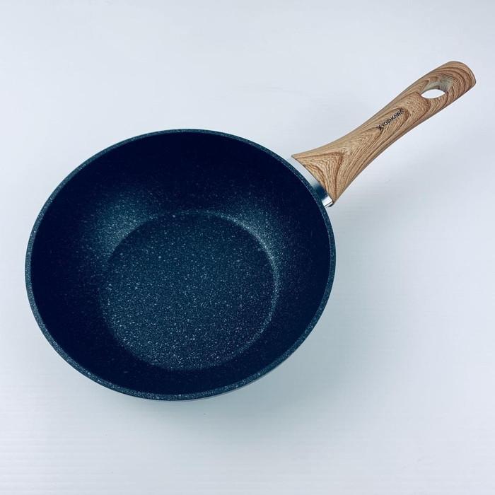 YOSHIKAWA TEFLON/YOSHIKAWA MARBLE PAN 26CM MD-260-01 ANTI LENGKET