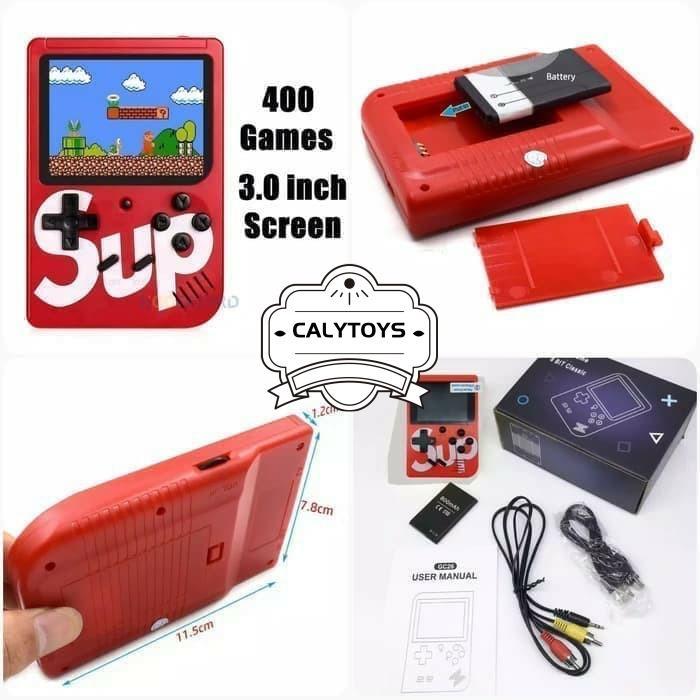 Premium Game Boy Mini Sup Lcd 3Inch 400 Permainan Portable Mainan Anak Sni Original