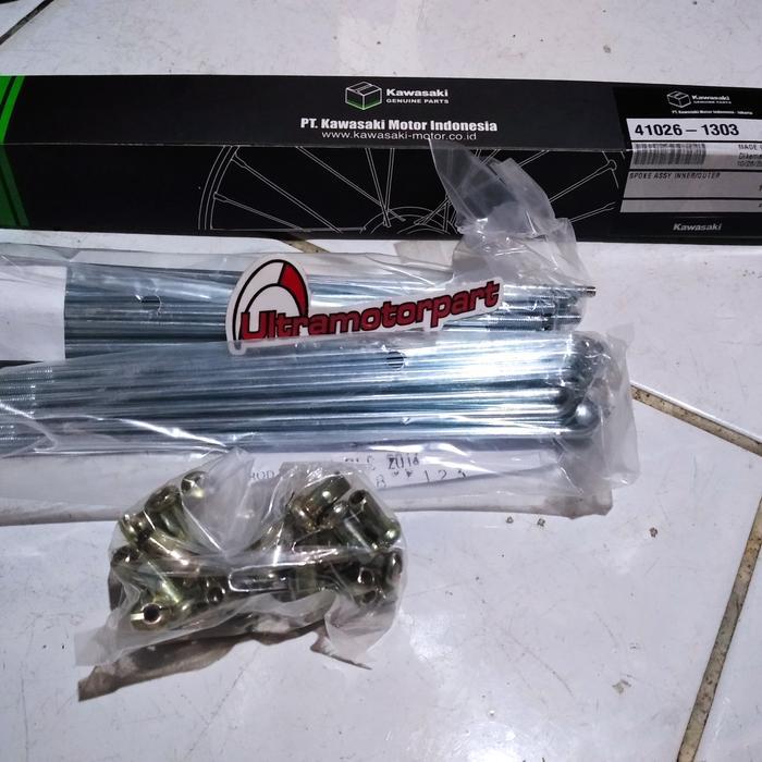 SPOKE REAR JARI-JARI TROMOL RODA VELG BELAKANG KAWASAKI KAZE BLITZ EDGE ZONE ZX130 ZX 130 ORIGINAL