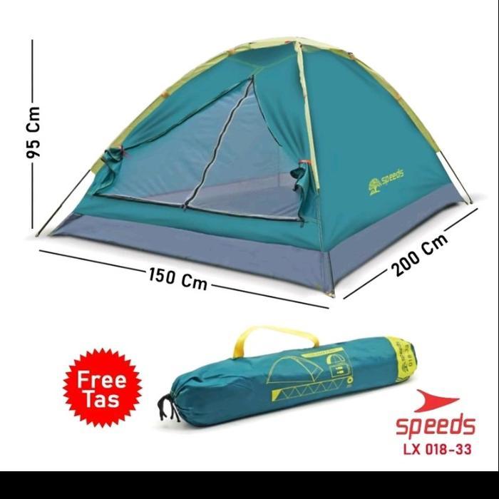 SPEEDS TENDA CAMPING TENDA GUNUNG 2-3 ORANG TENDA MANUAL Outdoor Parasut Hujan